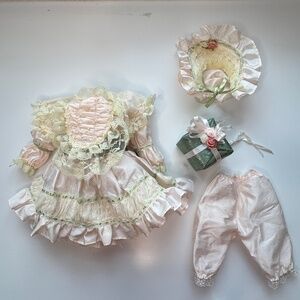 Brinn's Curly Redhead Green Eyes Victorian Large Porcelain Doll Gift Lace Dress